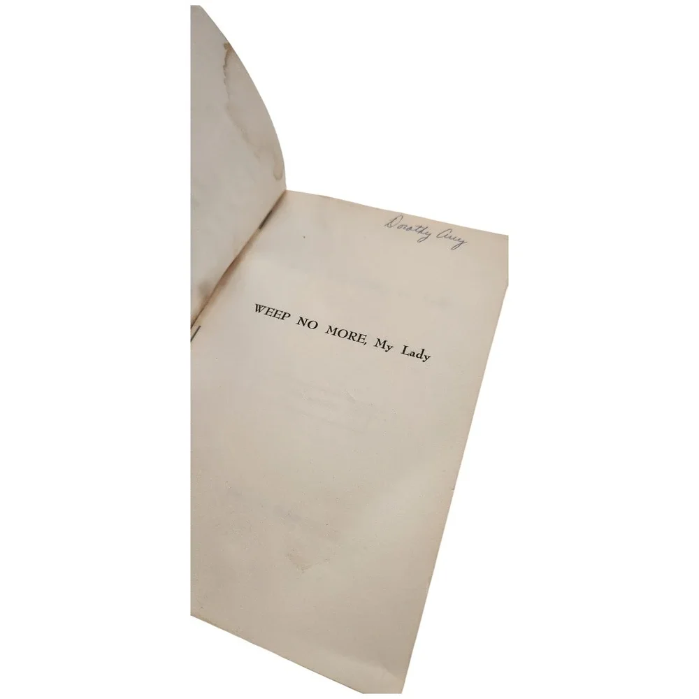 Weep No More My Lady W.E. Debnam 1956 Edition Eleanor Roosevelt Southern History